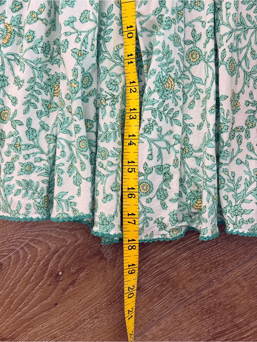 Poupette St Barth M Green Floral Boho Mini Dress Deep V - Picture 13 of 13